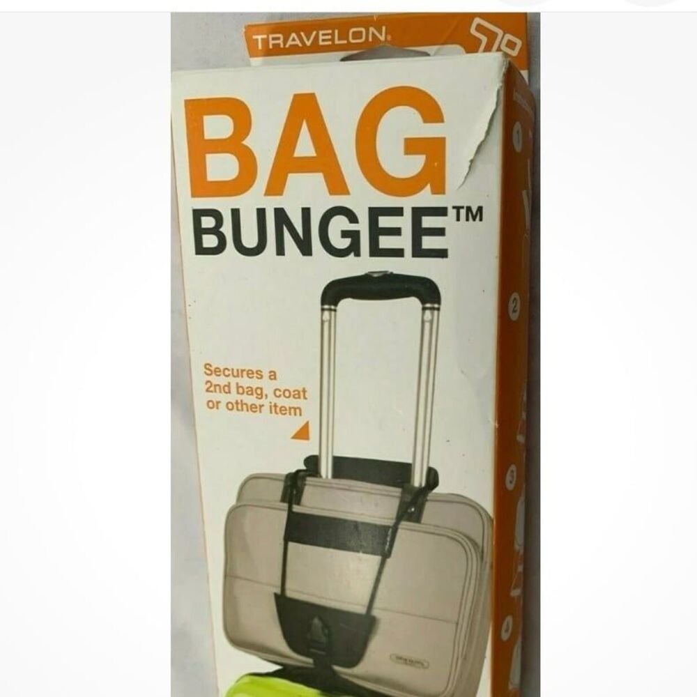 Travelon Bag Bungee Black Luggage Strap Attachment extra Travel Bags Suitcase